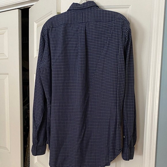 Ralph Lauren Men's Dark Blue Plaid Shirt - Picture 5 of 5